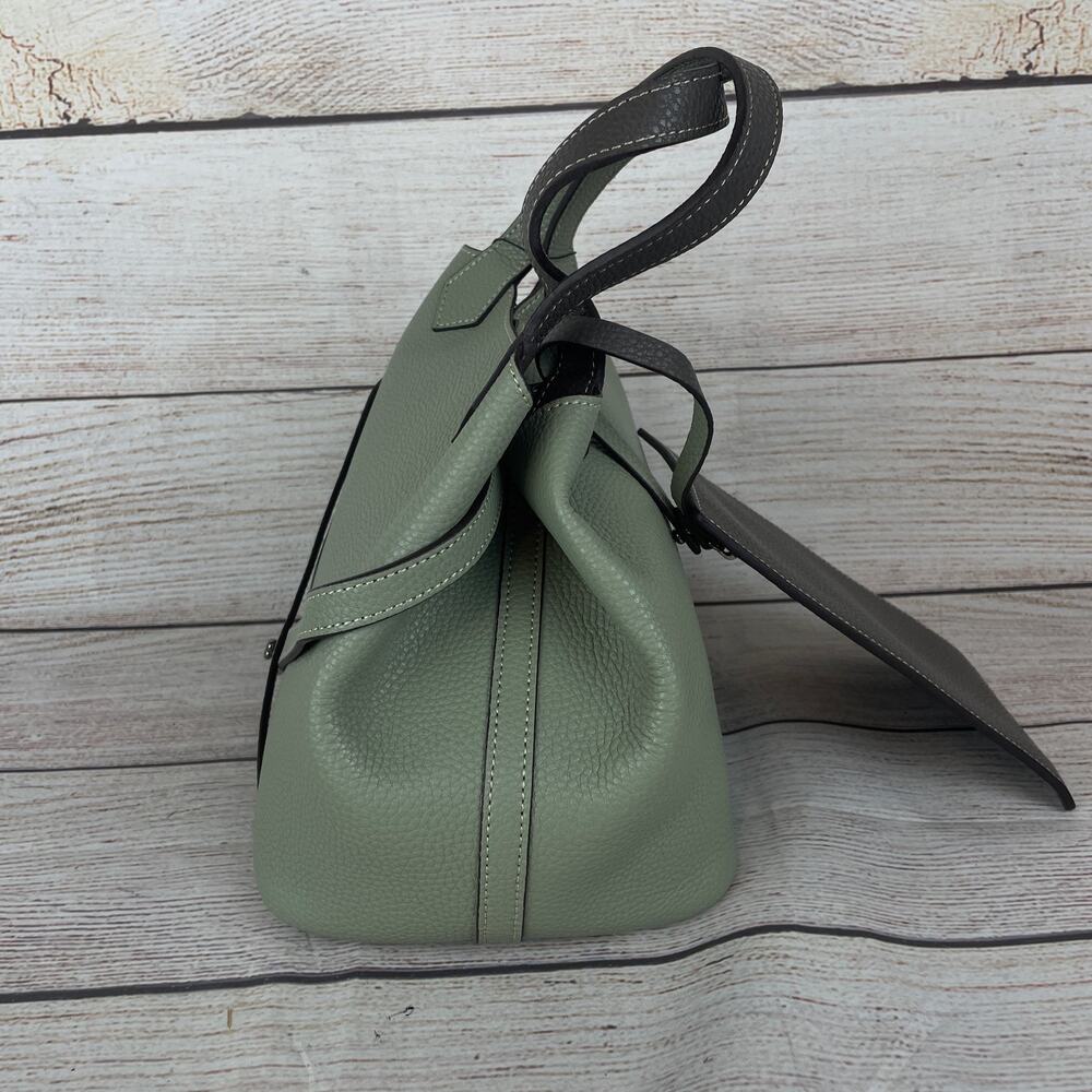 Palla Women's A-Bag Plus Purse Reversible Olive Green Mocha Green - Picture 2 of 10